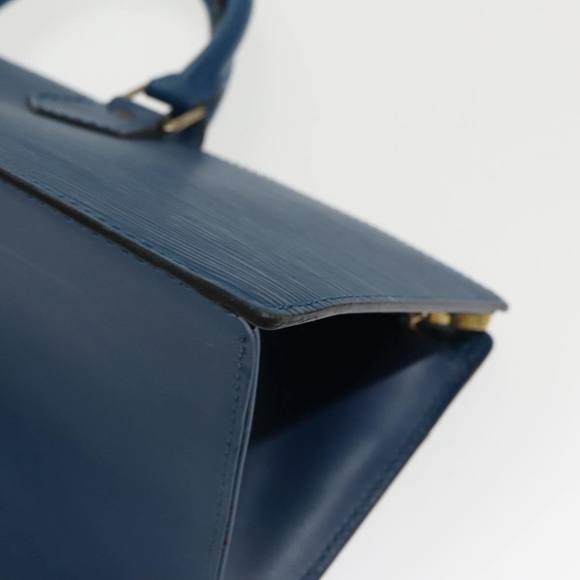 LOUIS VUITTON Epi Sac Triangle Hand Bag Blue M52095 LV Auth 96139 - Picture 14 of 16